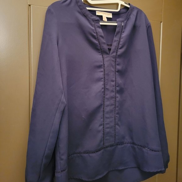 Michael Kors - Dark Navy Blue Top Blouse - Authentic - Small - Picture 1 of 4